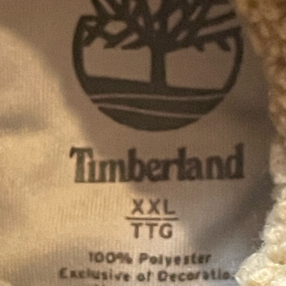 Timberland Oatmeal Knit 1/4 Zip Pullover Fleece Jacket Men XL - Picture 3 of 3